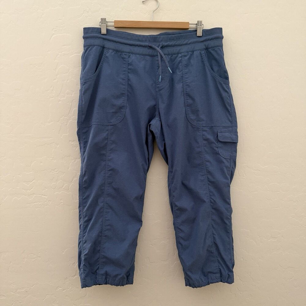 The North Face Aphrodite 2.0 Capri Pants Womens XL Blue Hiking Stretch Gorpcore